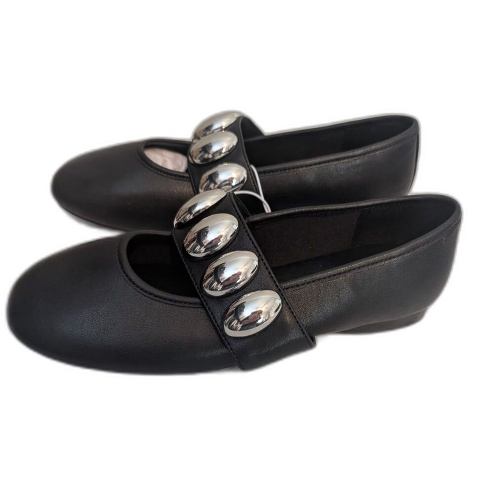 Women's Genevieve Mary Jane Flats -A New Day- Black Size 7 - Picture 5 of 8